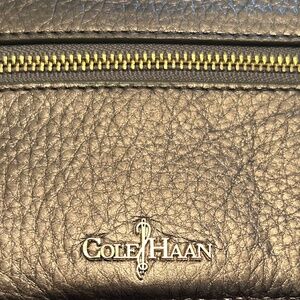 Silver Leather Cole Haan Bi-fold Wallet
